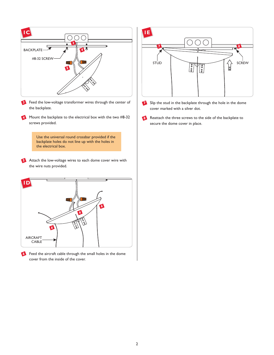 LBL Lighting Round MO Chandelier  with Transformer User Manual | Page 2 / 4