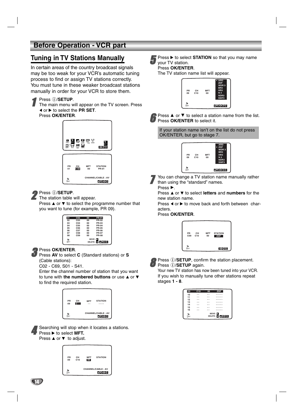 Aiwa HV-DH1EH User Manual | Page 14 / 37