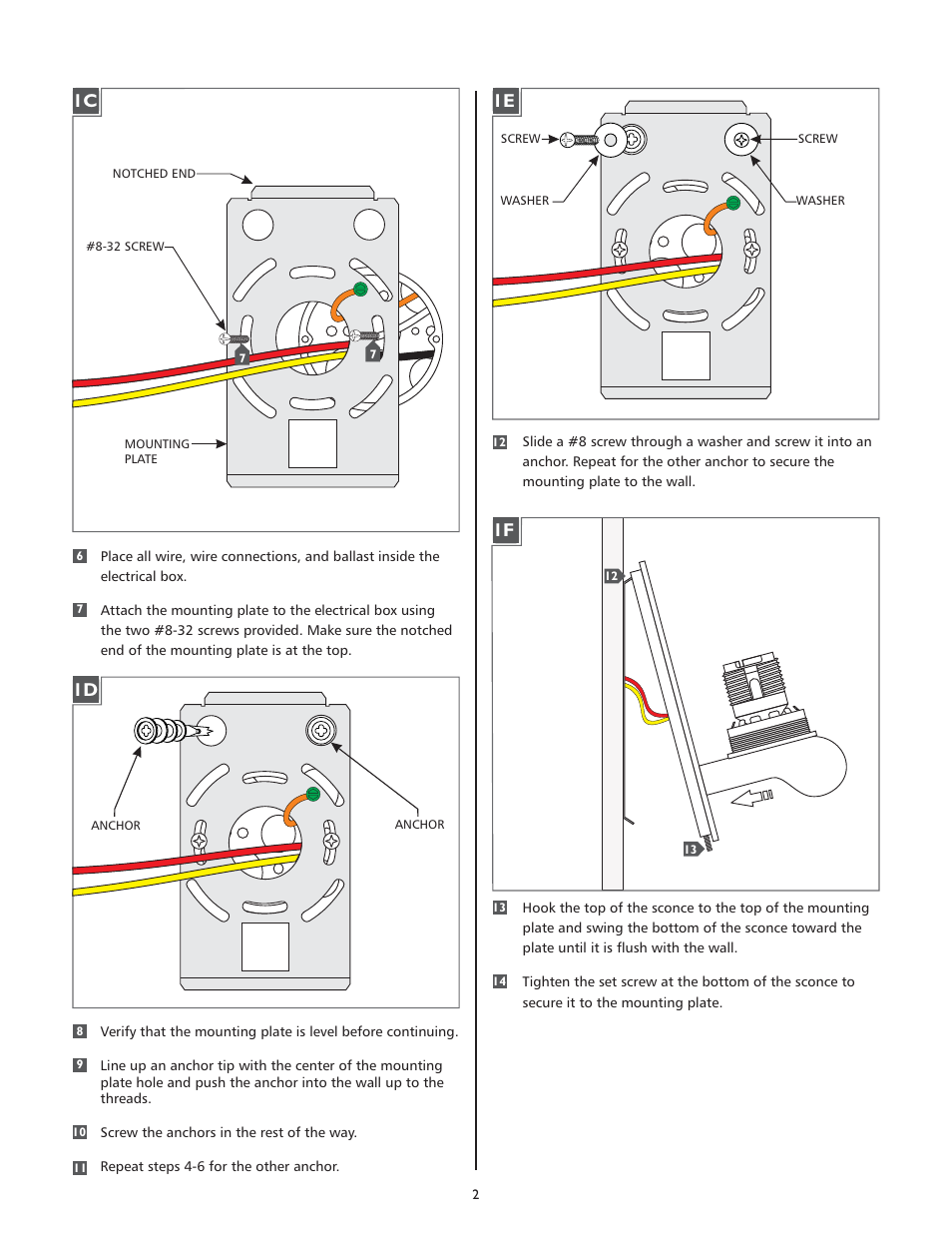 LBL Lighting Mini-Rock Candy Cylinder Wall User Manual | Page 2 / 4