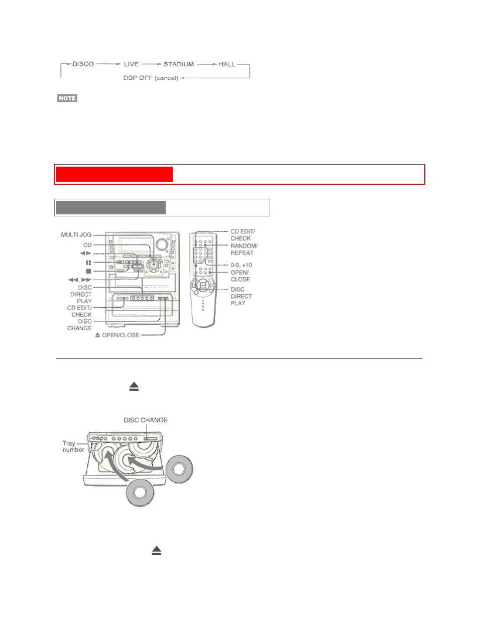 Cd playing pg. 13, Basic operations loading discs | Aiwa NSX-MTD9 User Manual | Page 24 / 66