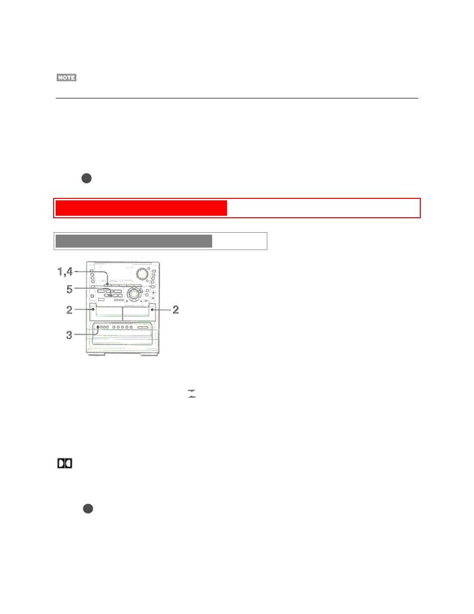 Recording (cont.) pg. 20, Dubbing a tape manually | Aiwa NSX-MTD9 User Manual | Page 37 / 66