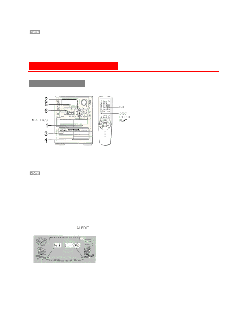 Recording (cont.) pg. 21, Ai edit recording | Aiwa NSX-MTD9 User Manual | Page 39 / 66