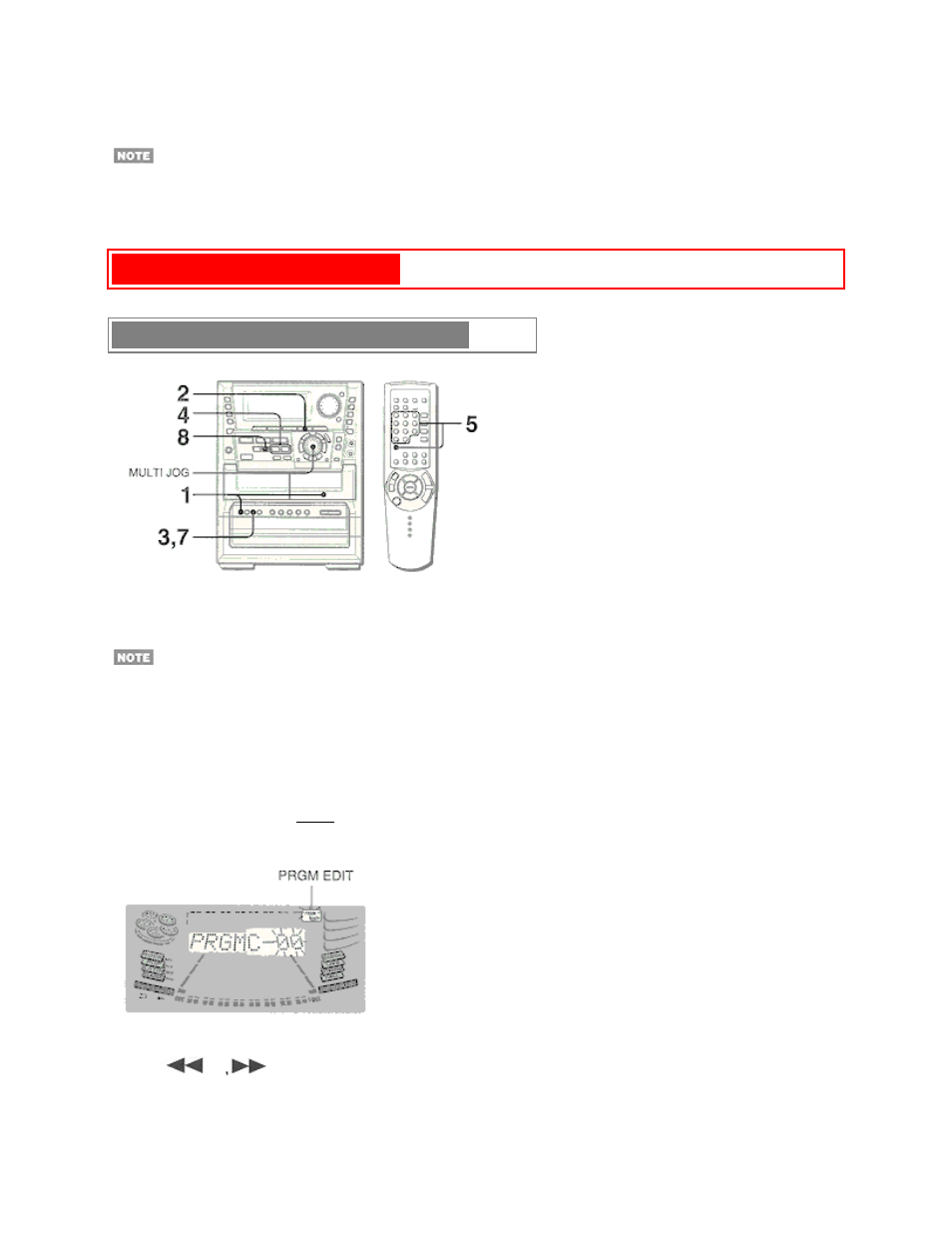 Recording (cont) pg. 22, Programmed edit recording | Aiwa NSX-MTD9 User Manual | Page 41 / 66