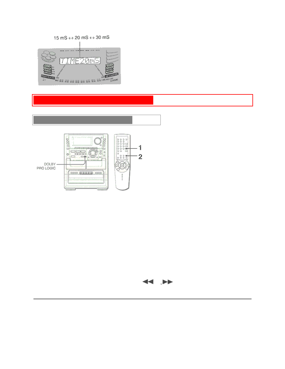 Dolby pro logic (cont.) pg. 24, Play with dolby pro logic, Additional dolby pro logic modes | Aiwa NSX-MTD9 User Manual | Page 45 / 66