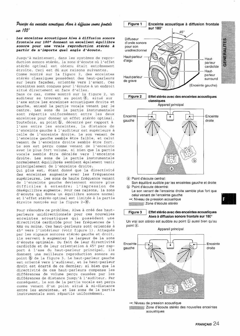Figure 2, Figure 3, Principe des enceintes acoustiques aiwa | A diffusion sonore frontale sur 180, Plùtei^ dei emiettei | Aiwa CX-NV8000 User Manual | Page 73 / 76