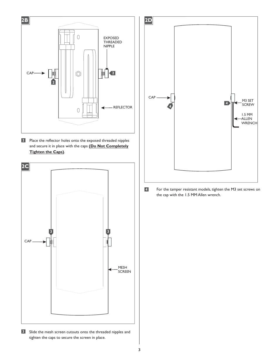 2d 2b 2c | LBL Lighting Presidio WCF6 User Manual | Page 3 / 4