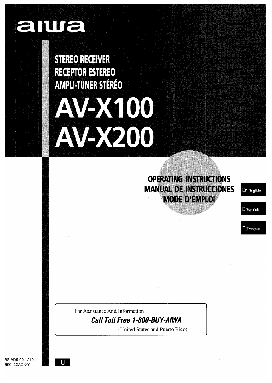 Aiwa AV-X200 User Manual | 56 pages