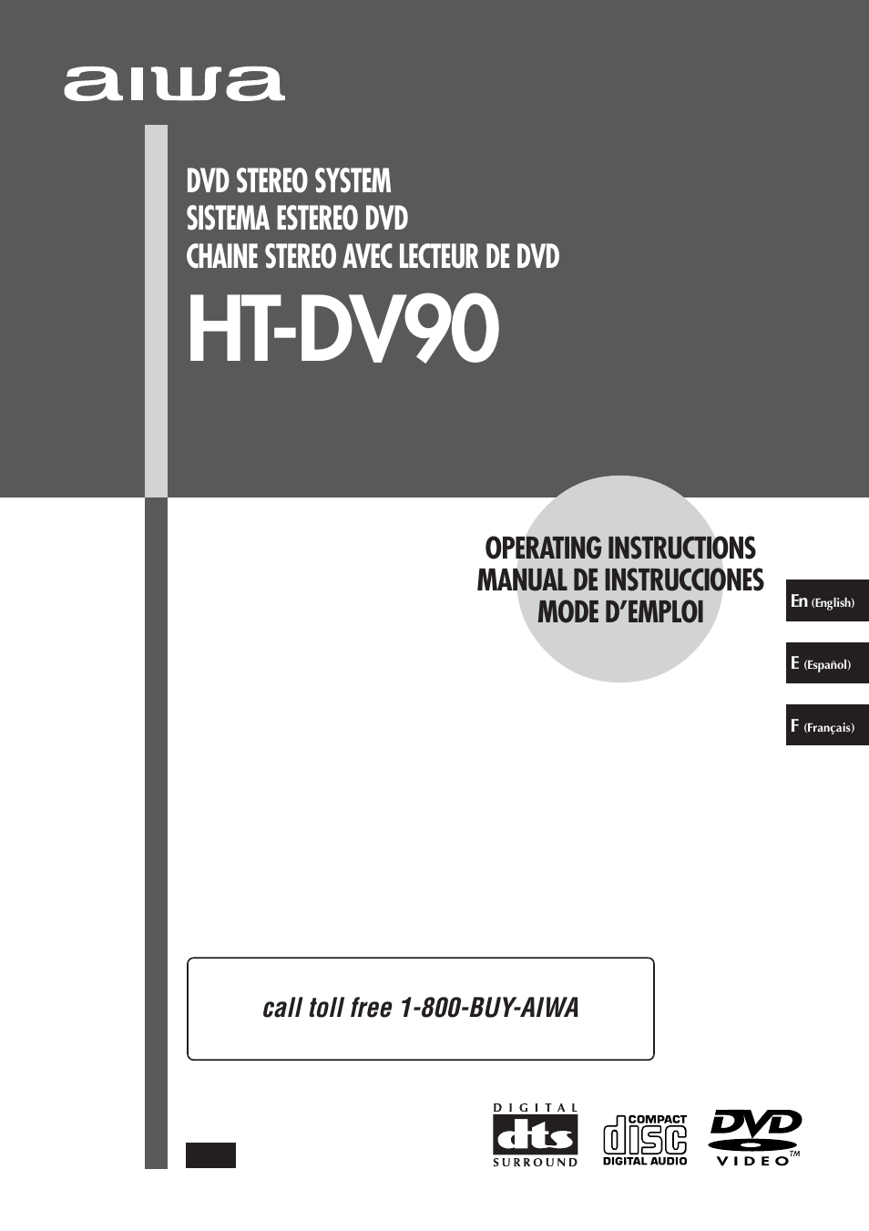 Aiwa HT-DV90 User Manual | 42 pages