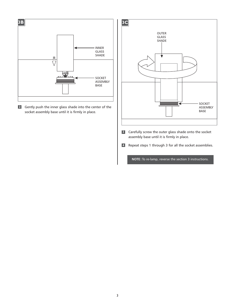 LBL Lighting Rock Candy 3-Light User Manual | Page 3 / 4