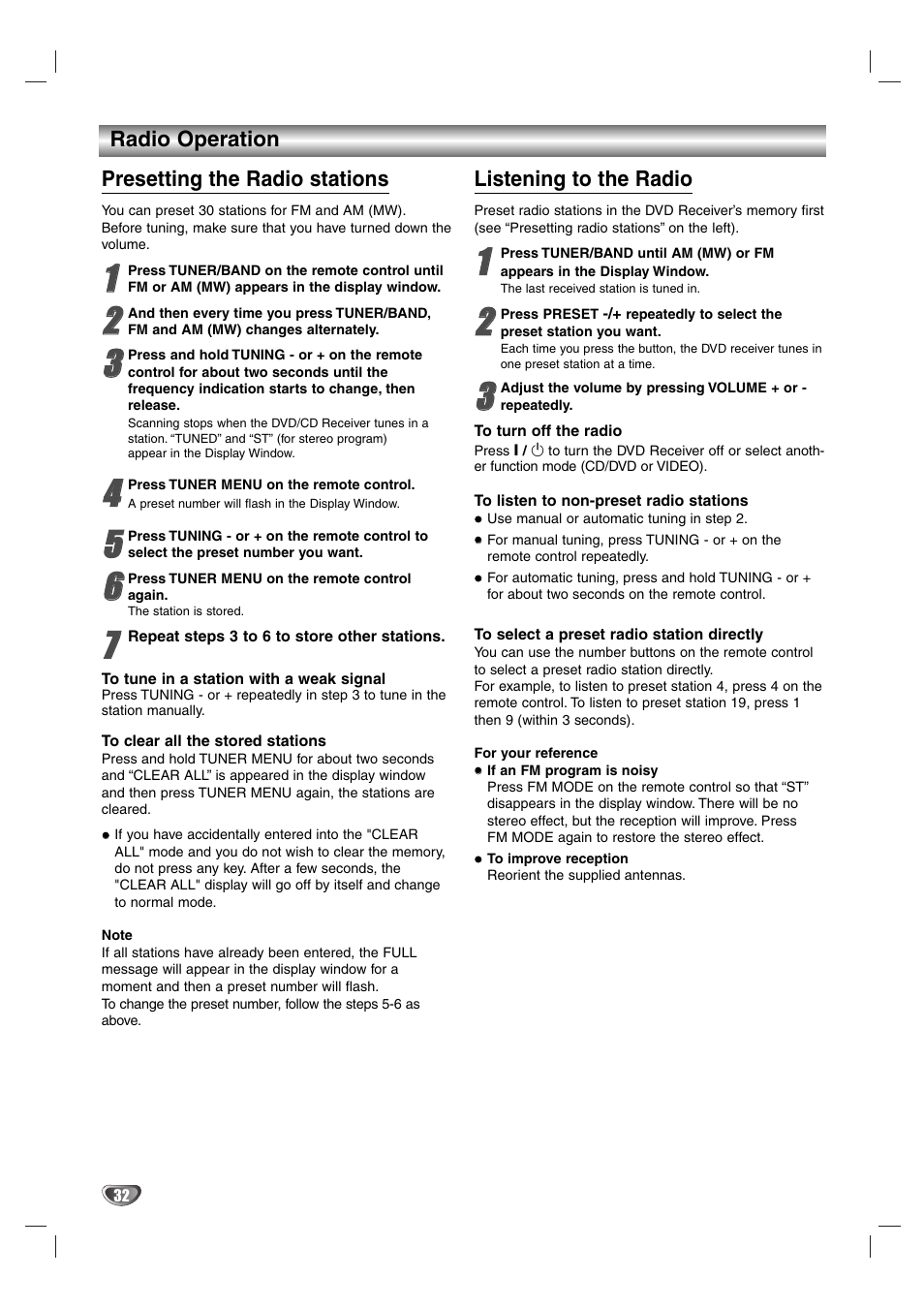 Aiwa AVJ-X33 User Manual | Page 32 / 39