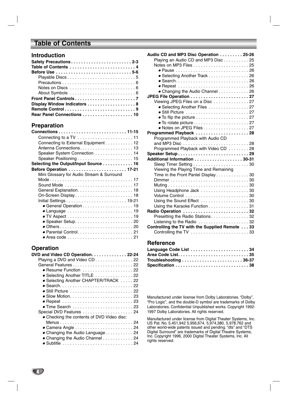 Aiwa AVJ-X33 User Manual | Page 4 / 39