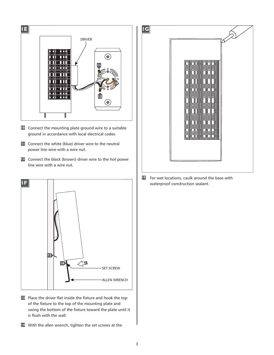 1e 1f | LBL Lighting Henry 12 User Manual | Page 3 / 4