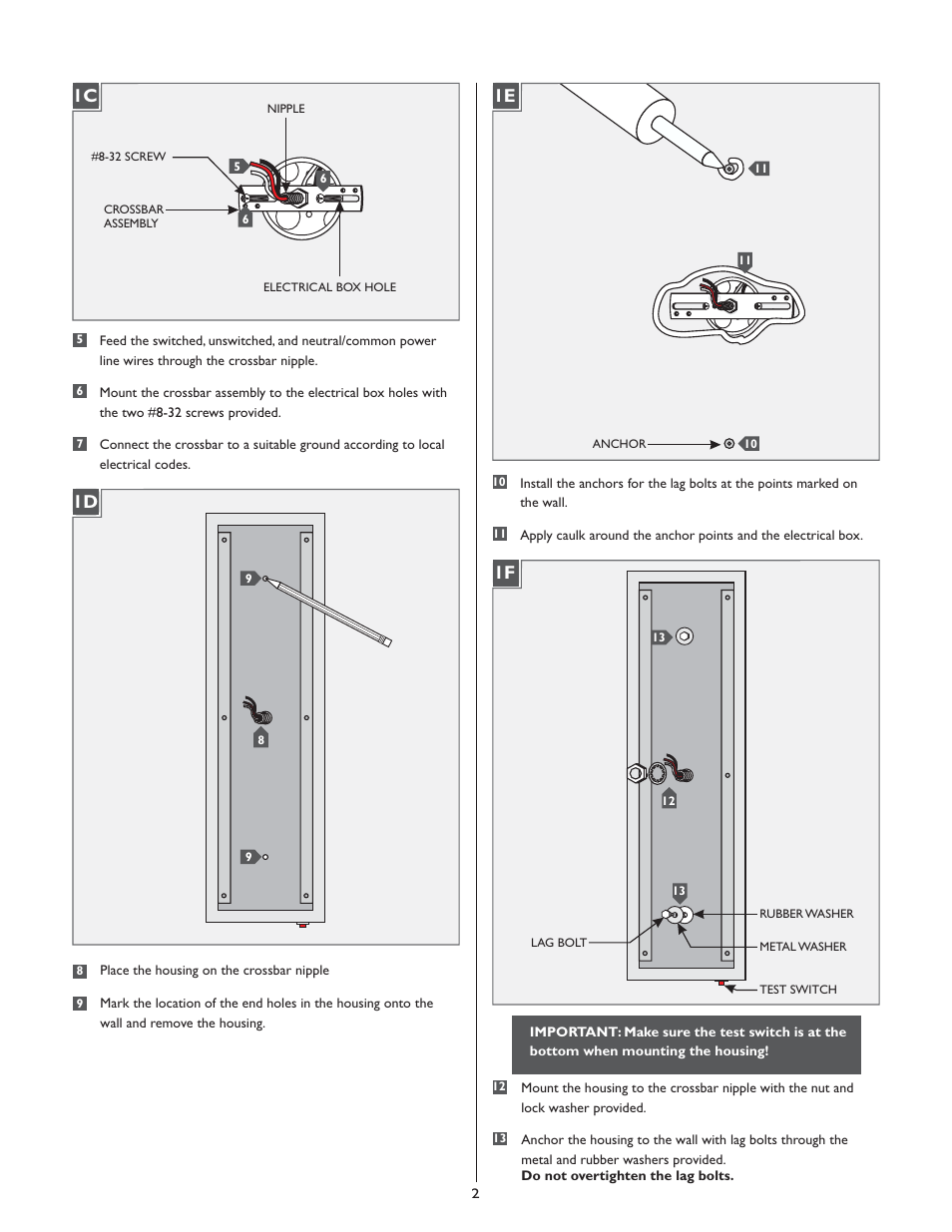 1f 1d 1c | LBL Lighting Modular New York Medium/Large T5 with Emergency Backup for 227V User Manual | Page 2 / 4