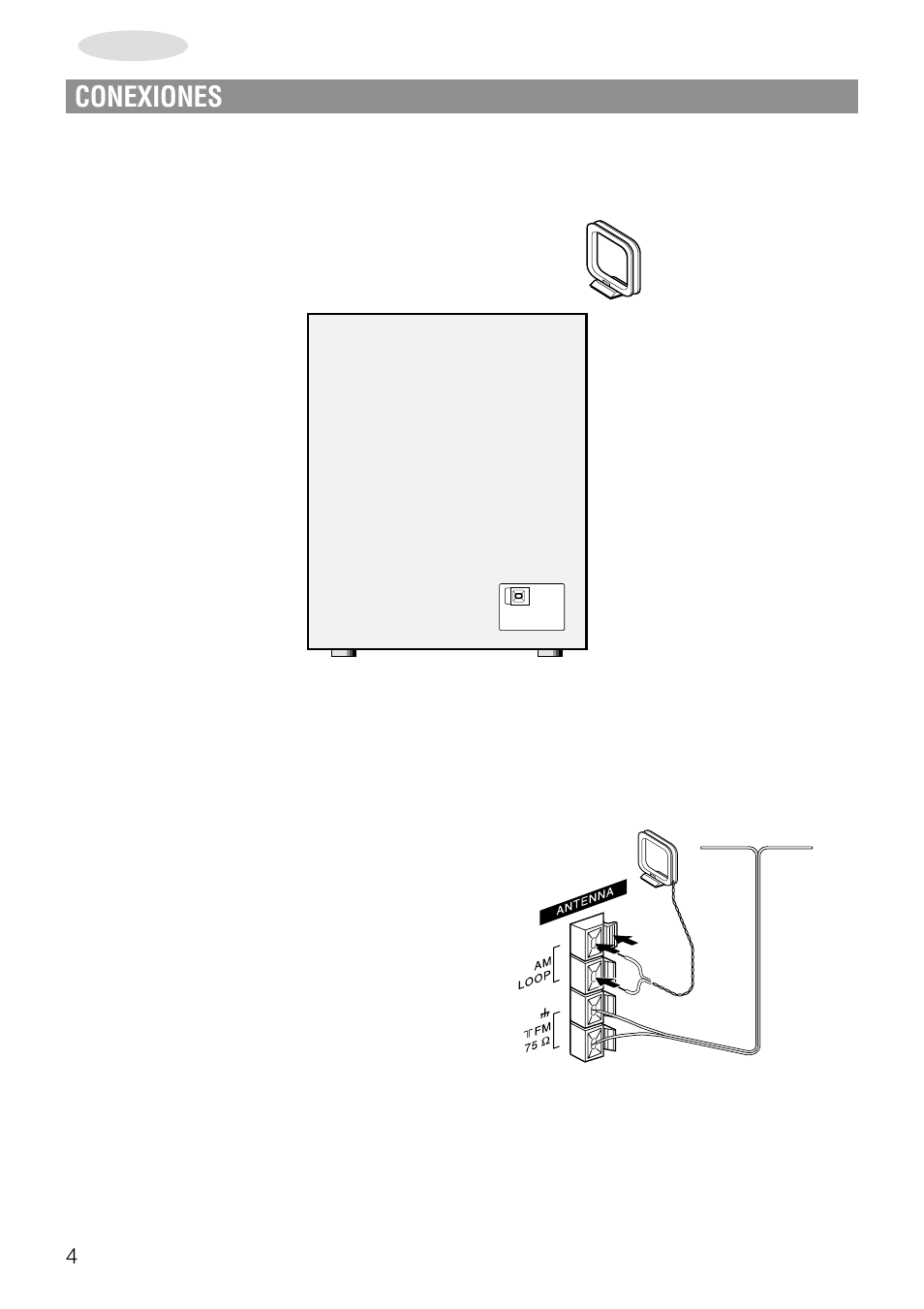 Conexiones | Aiwa NSX-AJ20 User Manual | Page 25 / 62