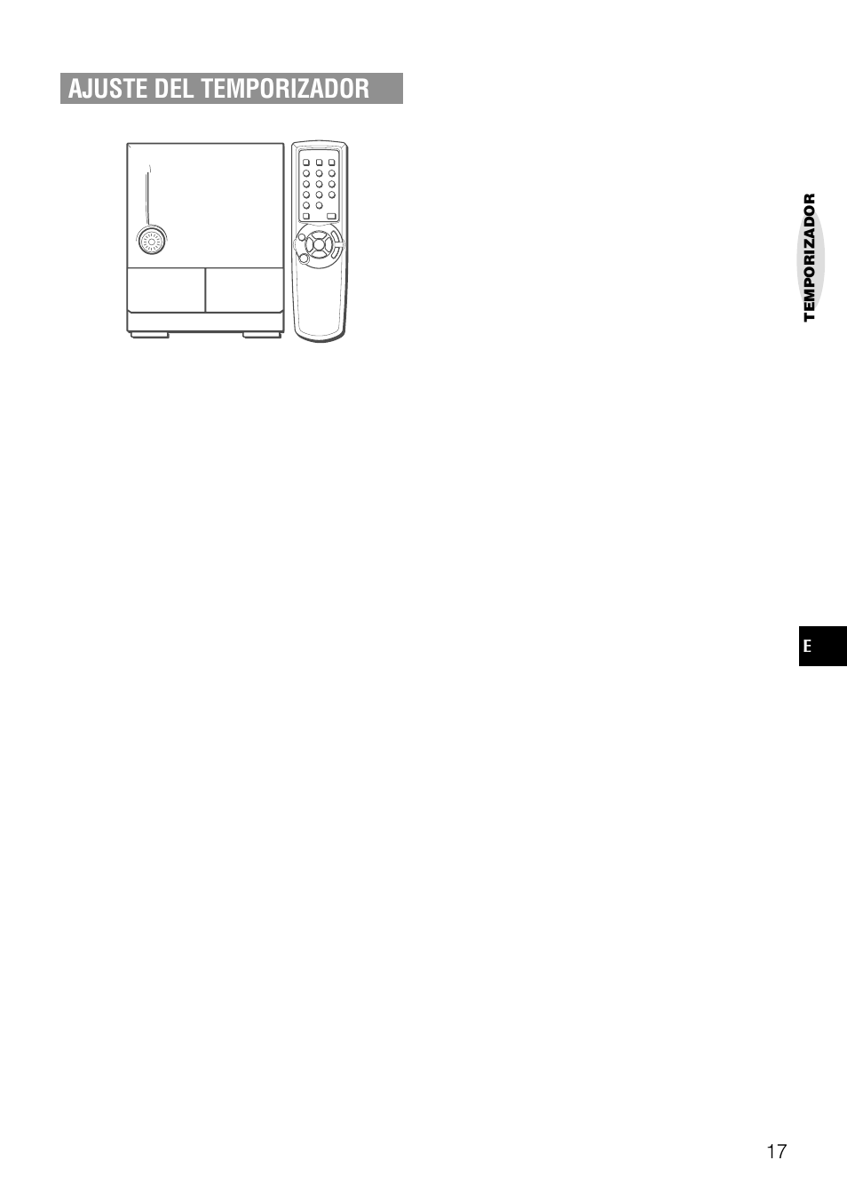 Ajuste del temporizador | Aiwa NSX-AJ20 User Manual | Page 38 / 62