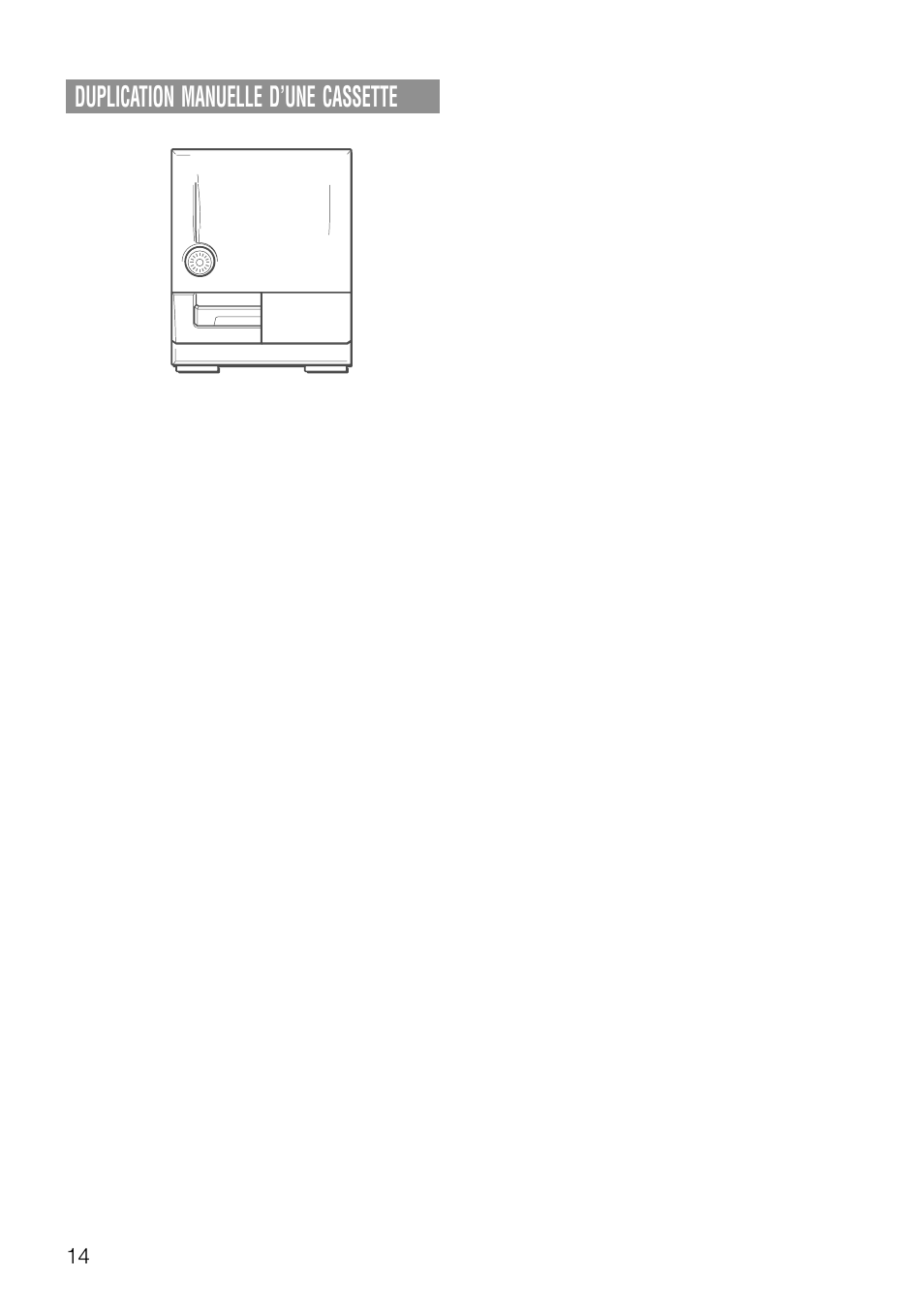Duplication manuelle d’une cassette | Aiwa NSX-AJ20 User Manual | Page 55 / 62