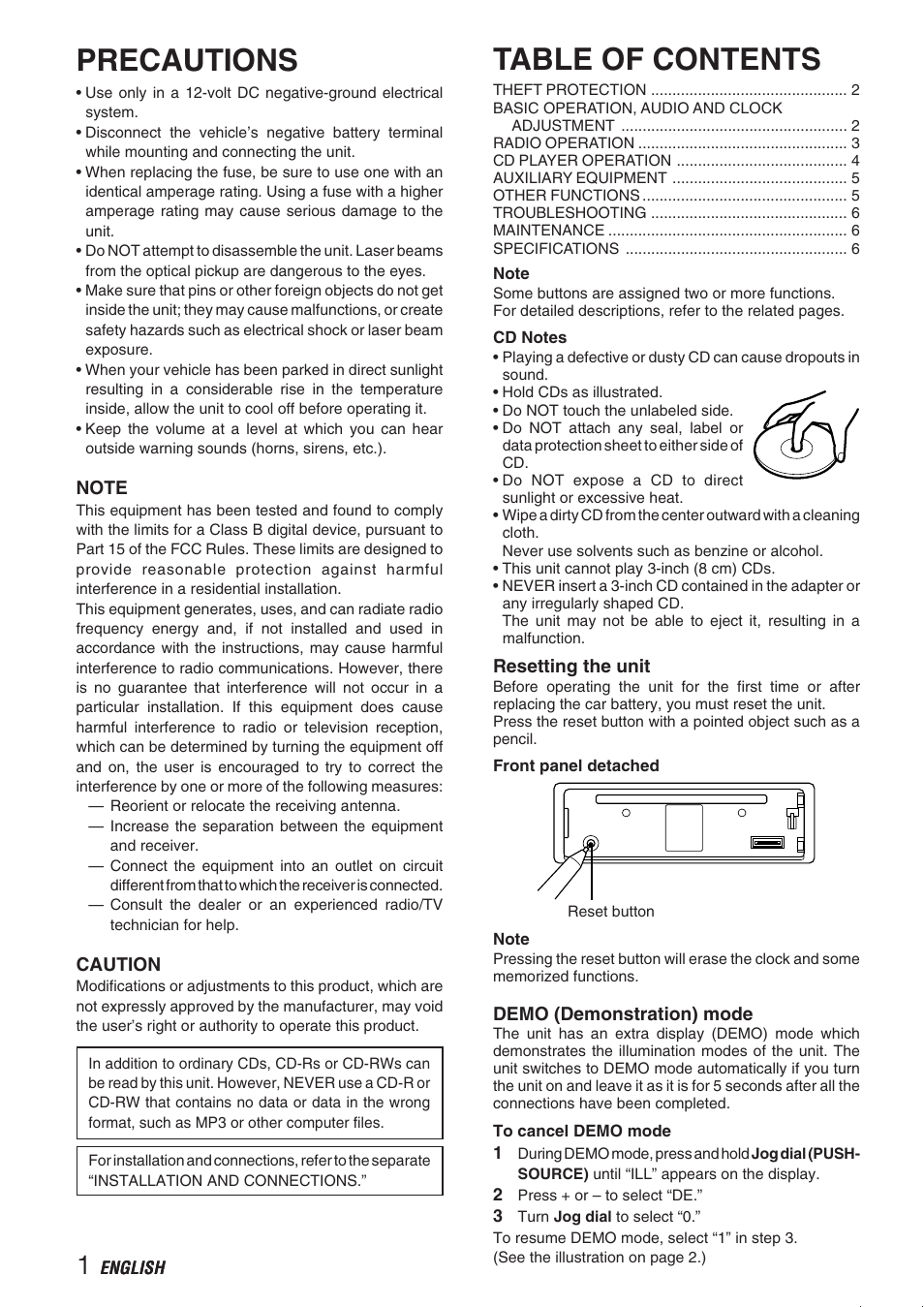 Aiwa CDC-X237 User Manual | Page 2 / 8