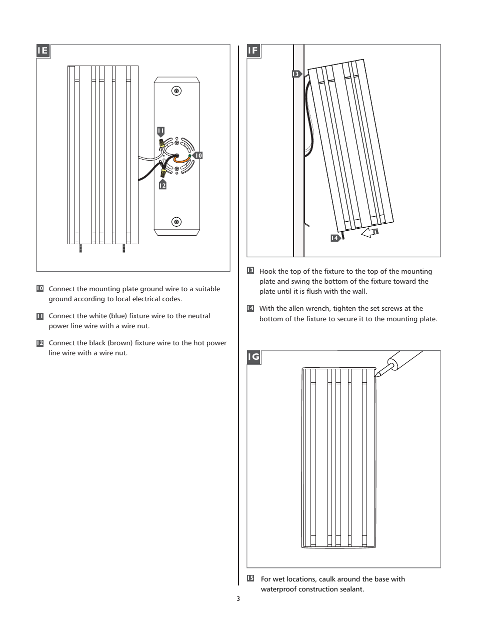 LBL Lighting Uptown Large User Manual | Page 3 / 4