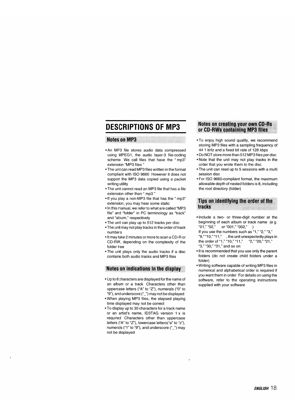 Aiwa 570CDCMP3 User Manual | Page 19 / 62