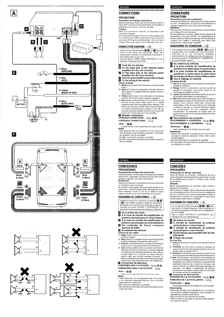 Wiring | Aiwa 570CDCMP3 User Manual | Page 35 / 62