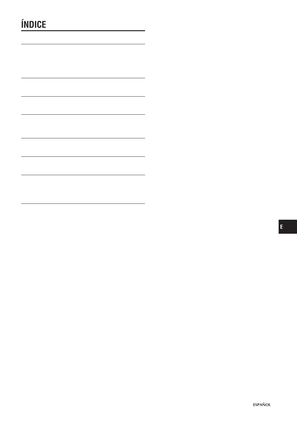 Índice | Aiwa CSD-EL300 User Manual | Page 17 / 44