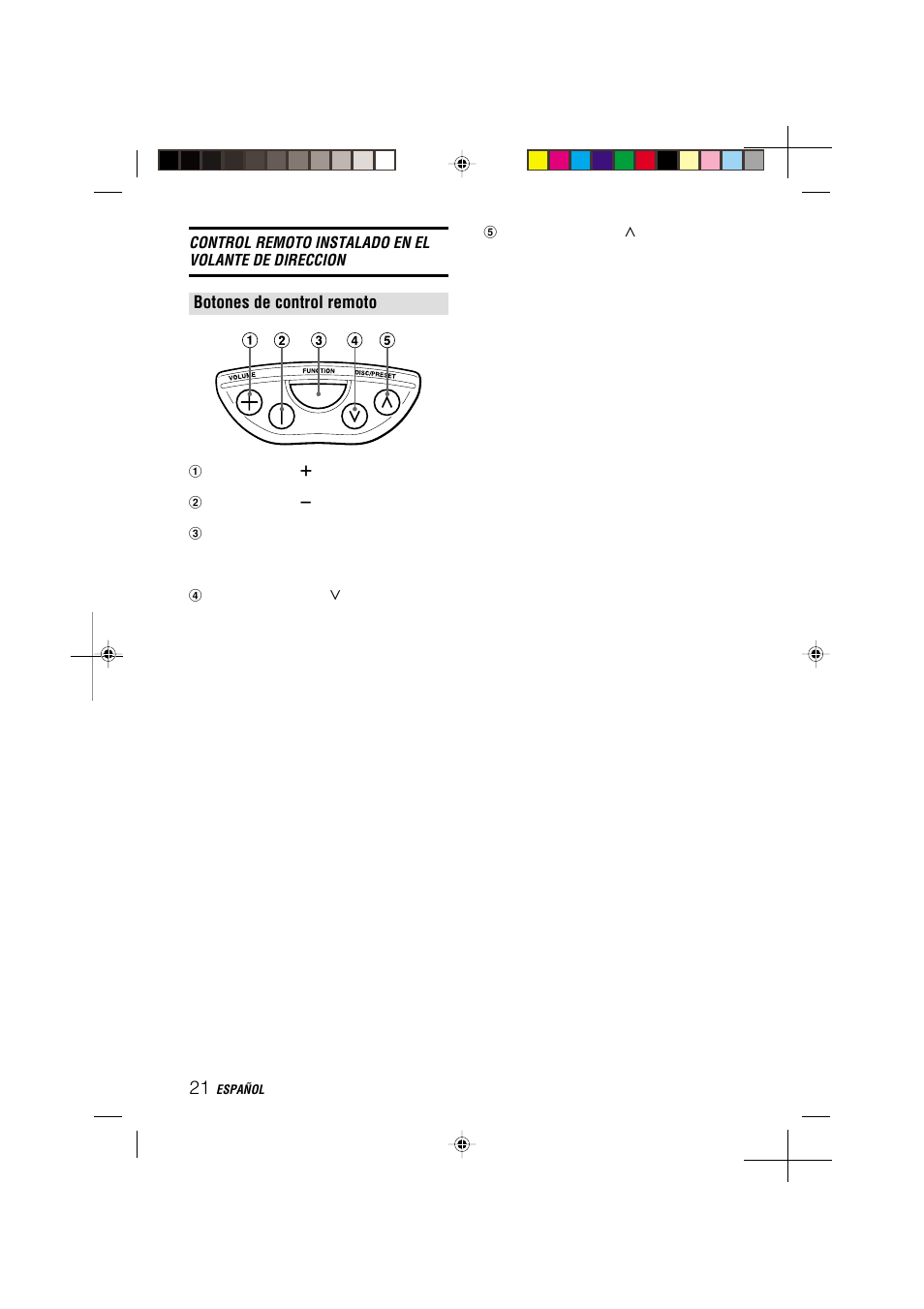 Botones de control remoto | Aiwa CDC-MP3 YU User Manual | Page 45 / 70