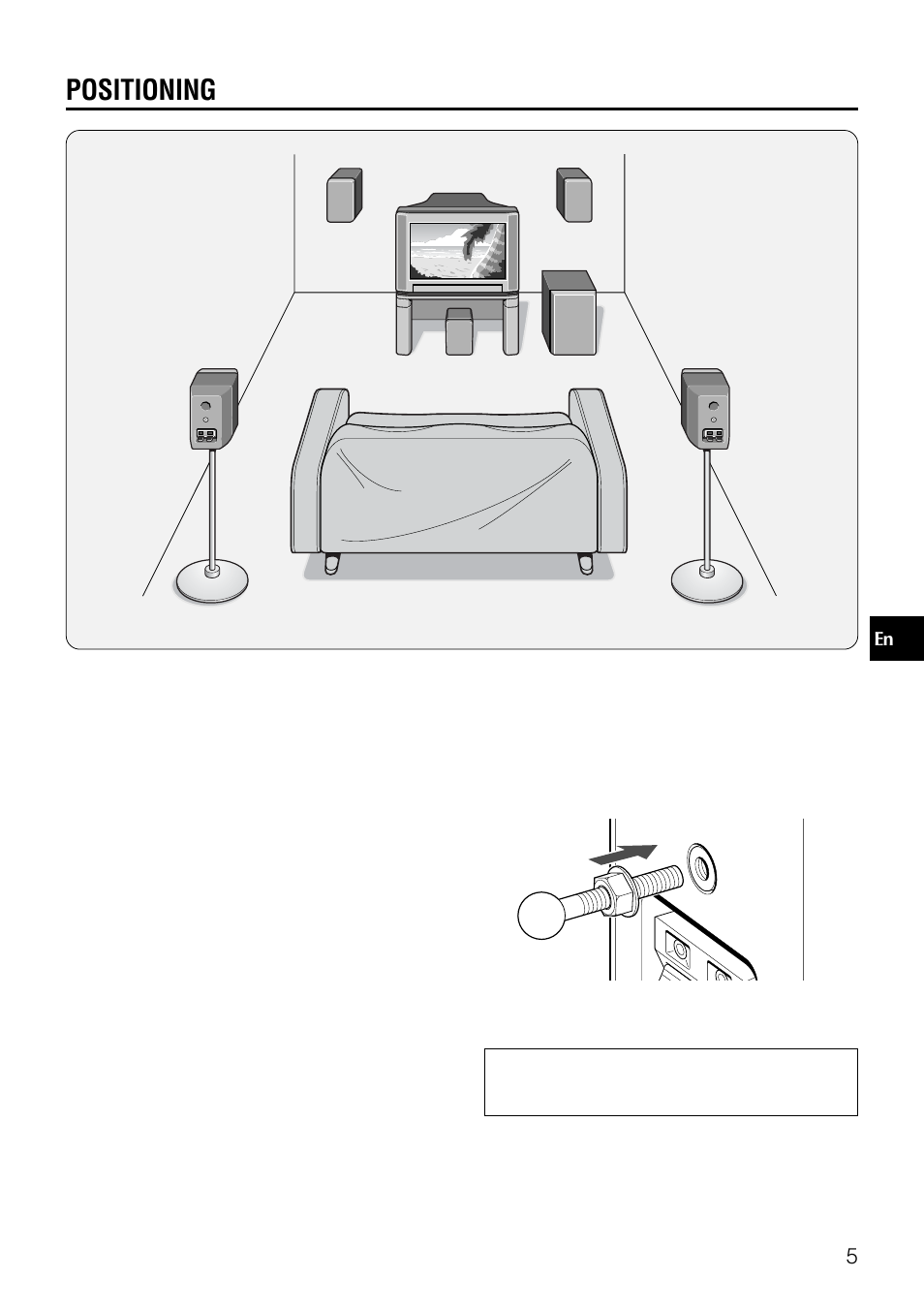 Positioning | Aiwa SX-AVR30 User Manual | Page 5 / 8