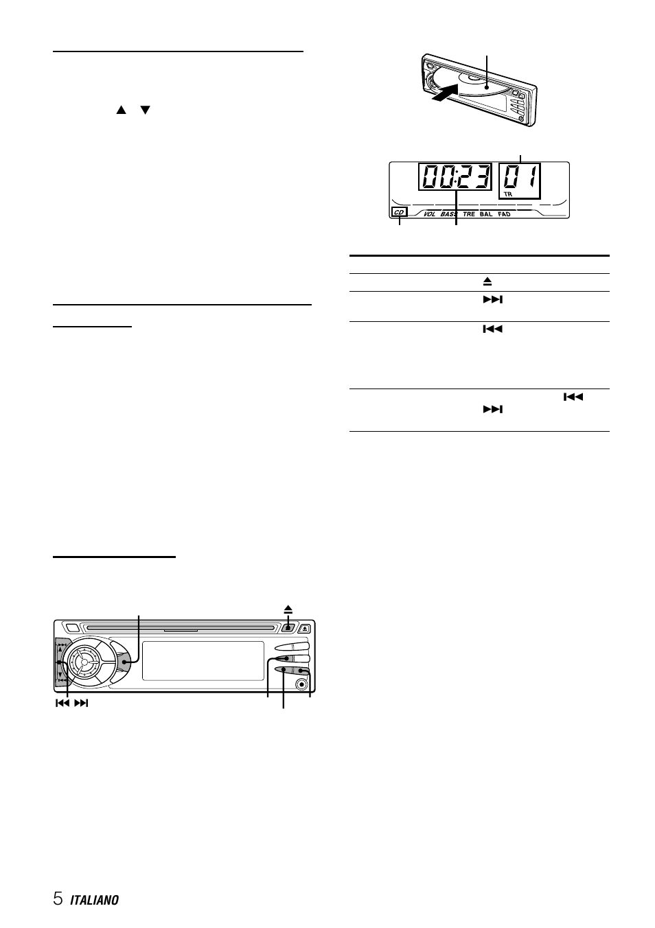 Lettore cd | Aiwa CDC-X227 YZ User Manual | Page 38 / 74