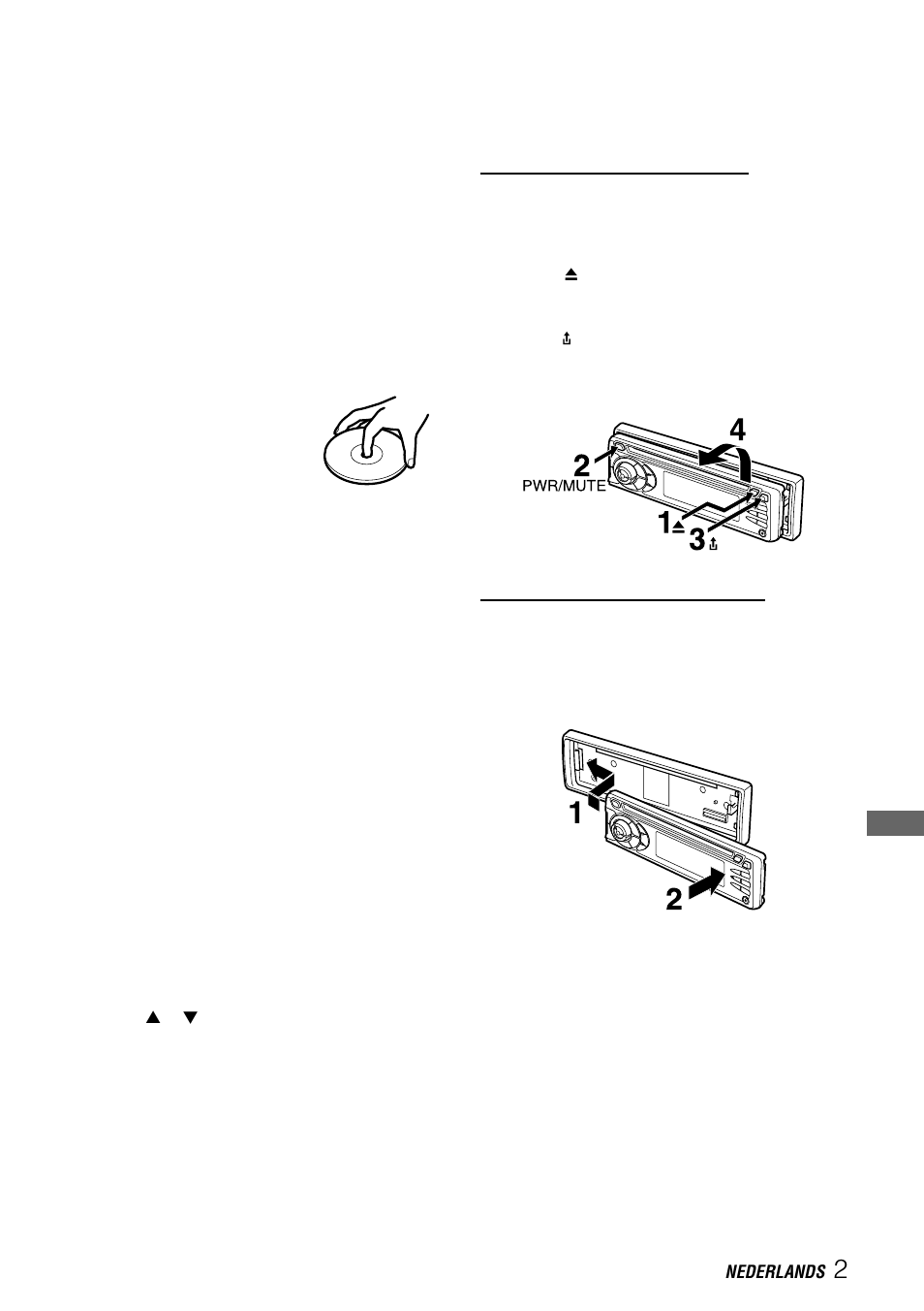 Inhoud, Diefstalbeveiliging | Aiwa CDC-X227 YZ User Manual | Page 43 / 74