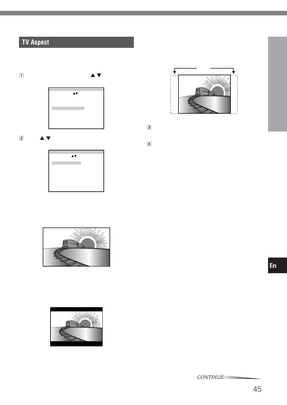 Tv aspect, As necessar y | Aiwa HT-DV1 User Manual | Page 45 / 54