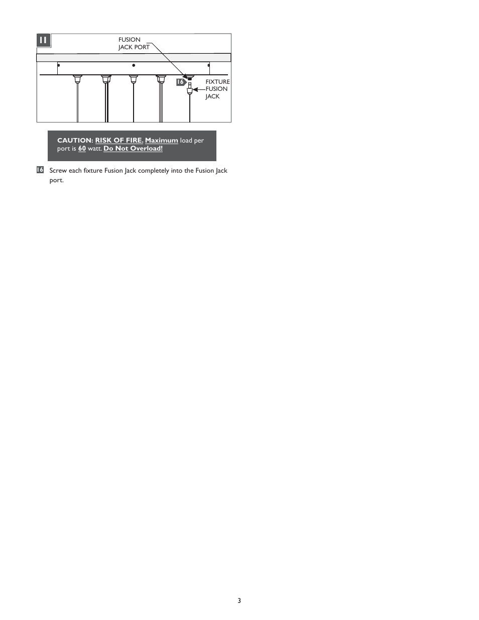 LBL Lighting Fusion Jack Canopy 5 Light Round LED User Manual | Page 3 / 4