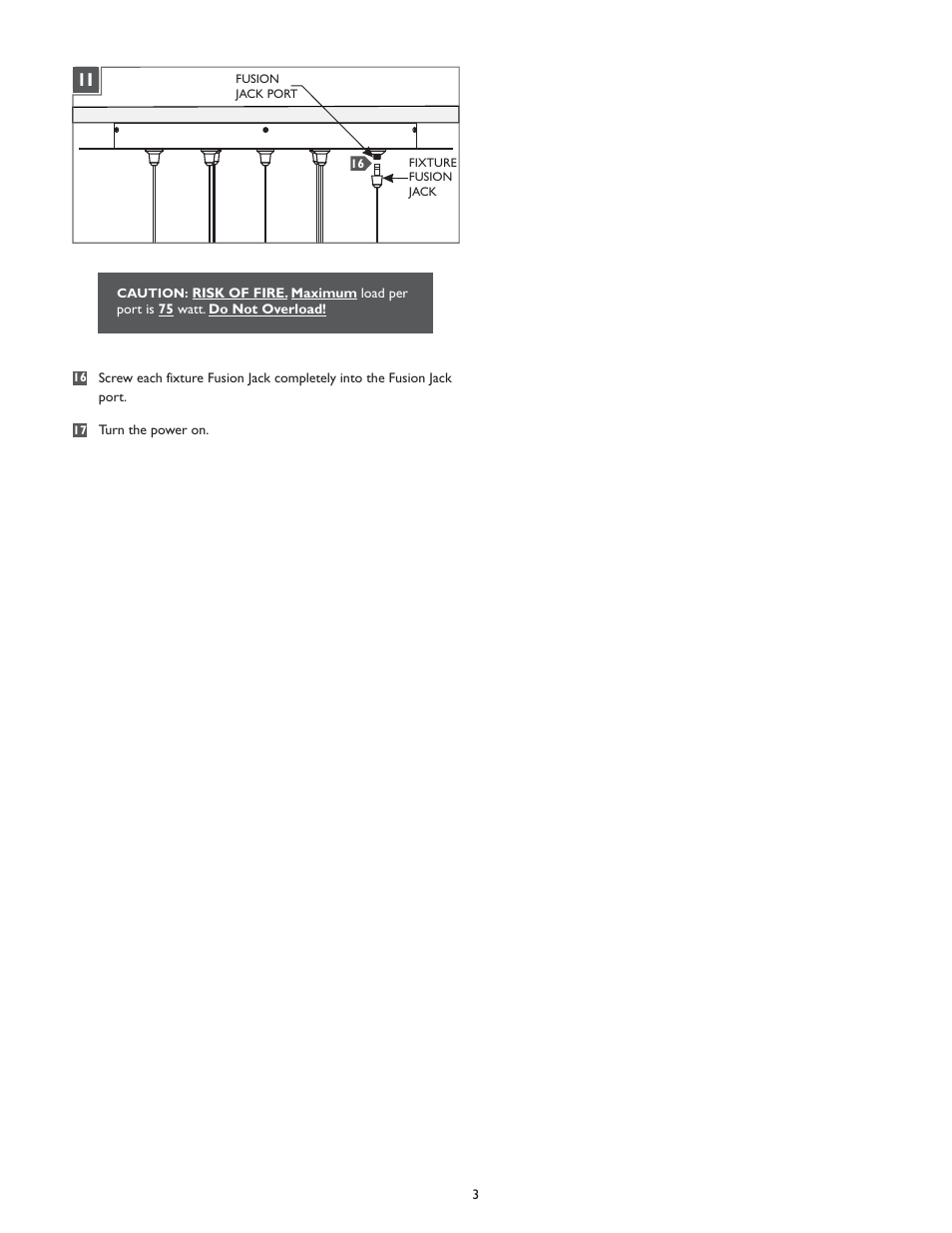 LBL Lighting Fusion Jack Canopy 7 Light Round LED User Manual | Page 3 / 4