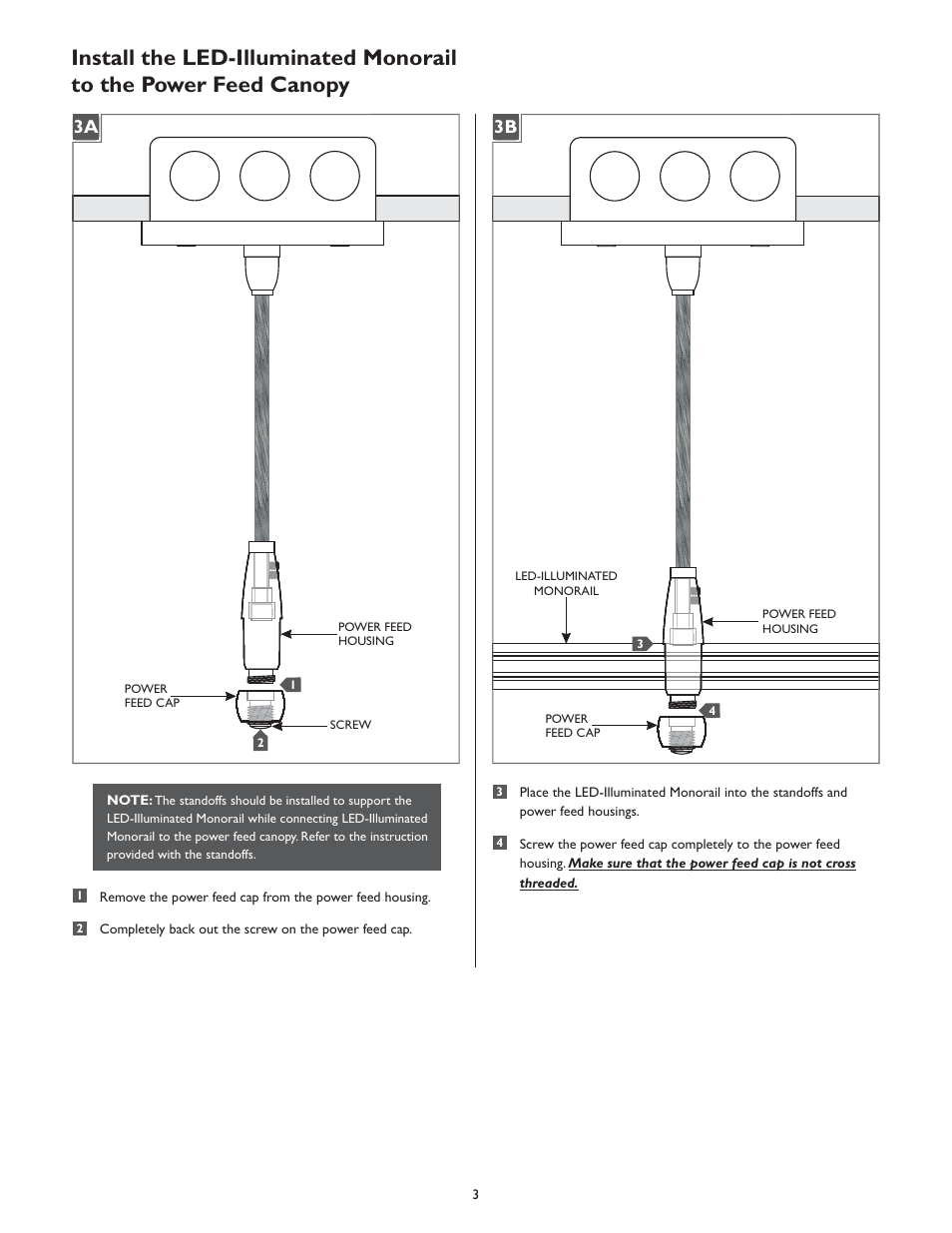 LBL Lighting LED Illum MO 4" Round Dual Feed Canopy User Manual | Page 3 / 4