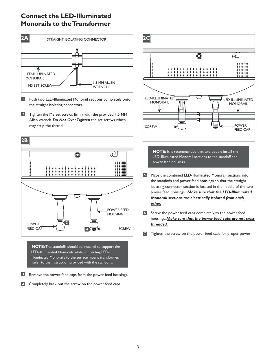 LBL Lighting LED Illum MO Direct Feed Surf Mag Xfmr 600w 277v/12v User Manual | Page 3 / 4