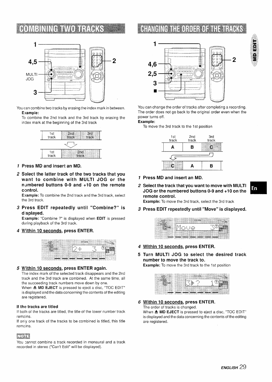 If th(j tracks are titled | Aiwa XR-H330MD User Manual | Page 29 / 124