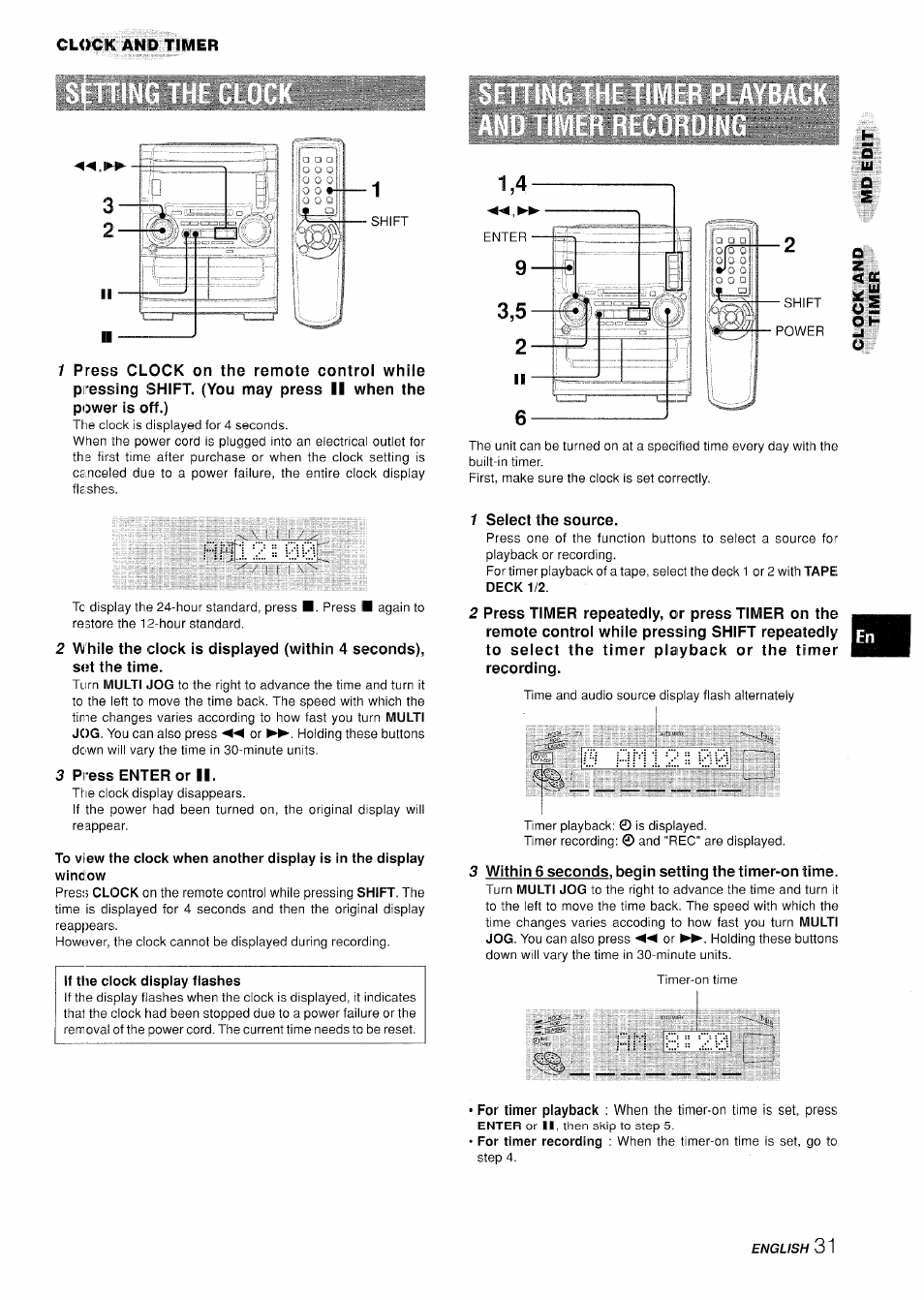 Aiwa XR-H330MD User Manual | Page 31 / 124