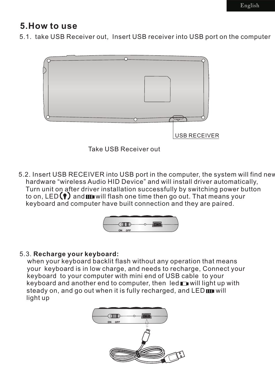 How to use | iPazzPort KP-810-22V User Manual | Page 3 / 12