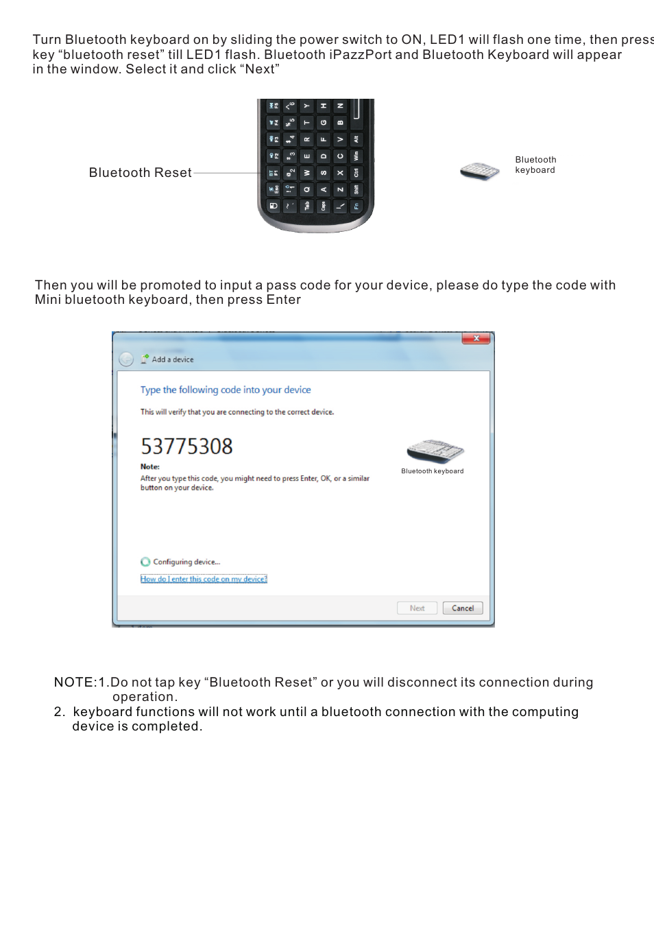 iPazzPort KP-810-19BTT User Manual | Page 7 / 18