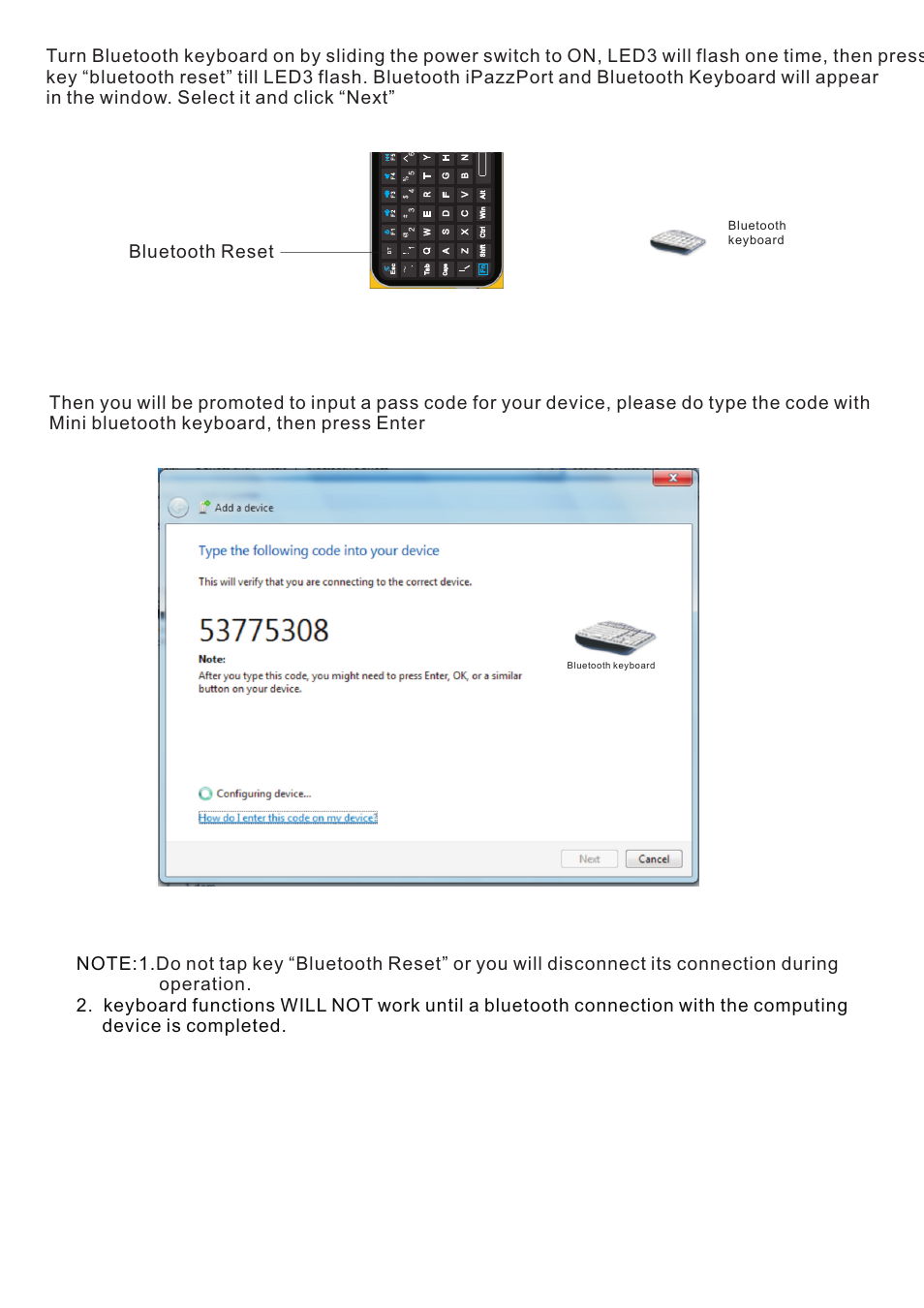 页 10 | iPazzPort KP-810-16BAR User Manual | Page 10 / 20