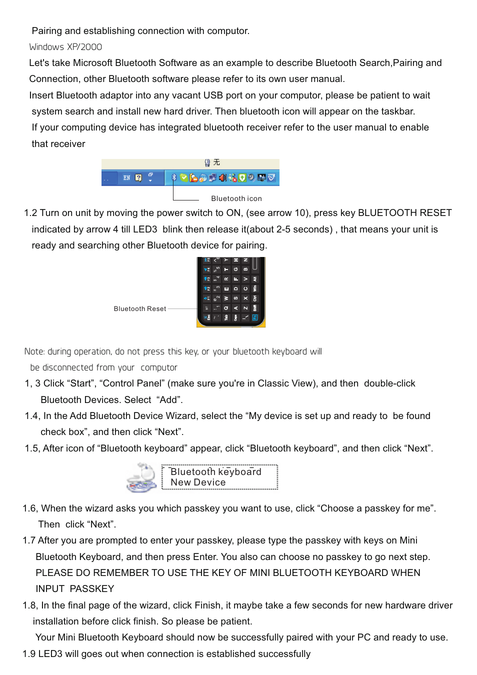 iPazzPort KP-810-16BAR User Manual | Page 8 / 20