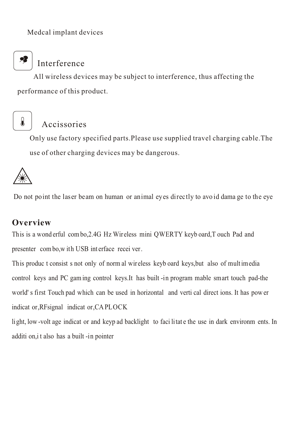 iPazzPort KP-810-10 User Manual | Page 3 / 9