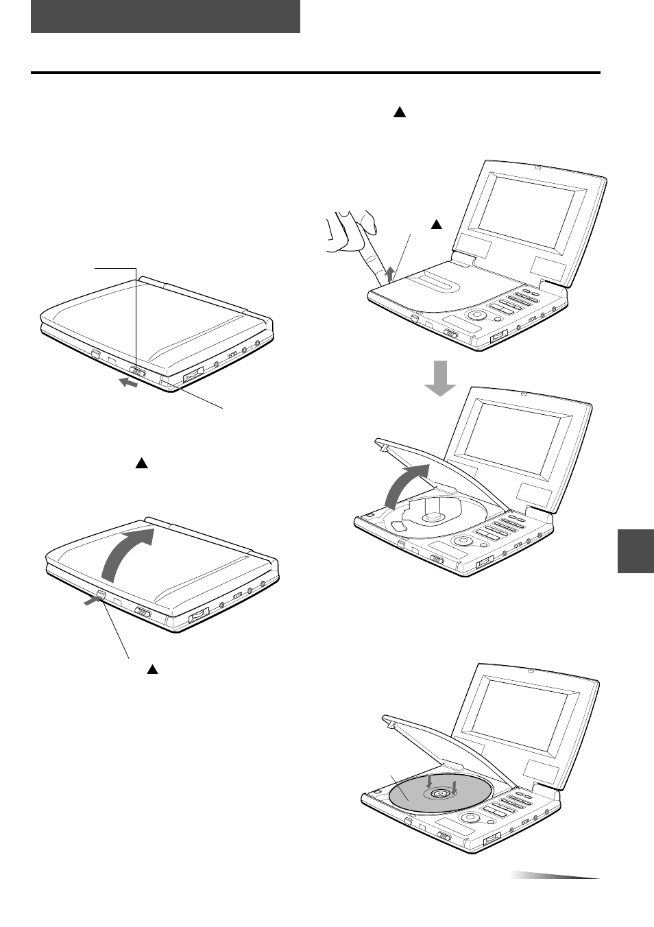 Playing back, 2 press openi to open the display panel | Aiwa XD-DW7U User Manual | Page 12 / 54