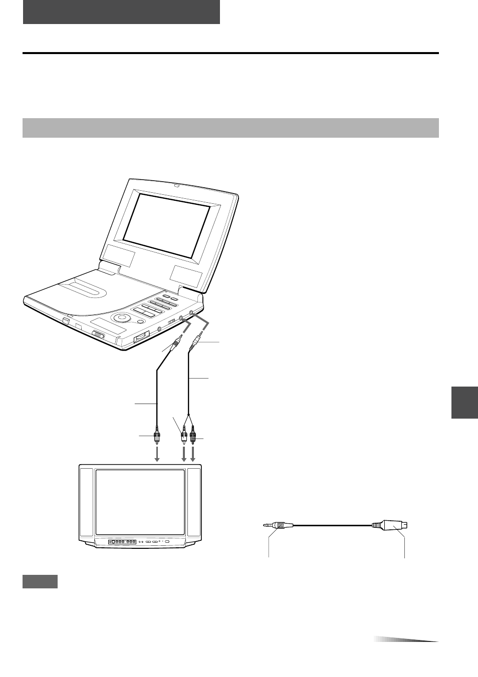 Connecting to external equipment, Before connecting, To connect to a tv set equipped with svideo input | To set to the color system of the connected tv, Connecting to a wide tv/an av tv | Aiwa XD-DW7U User Manual | Page 40 / 54