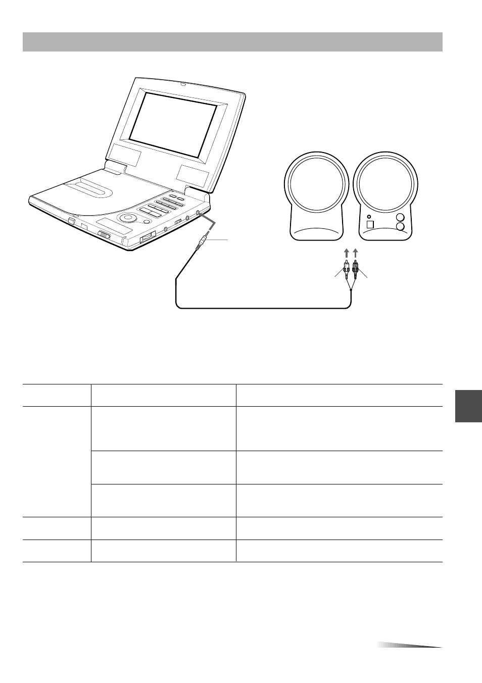 Connecting to an active speaker system | Aiwa XD-DW7U User Manual | Page 42 / 54