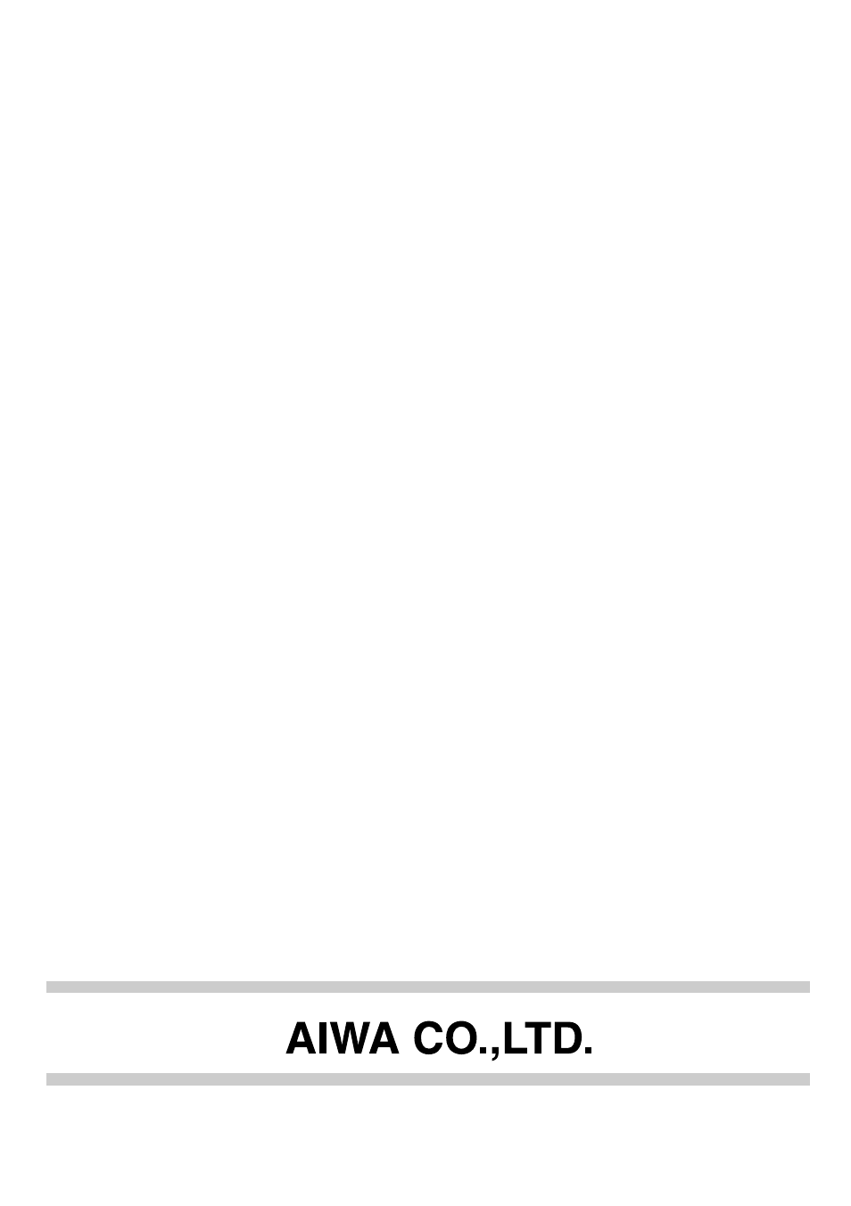 Aiwa co., ltd | Aiwa XD-DW7U User Manual | Page 54 / 54