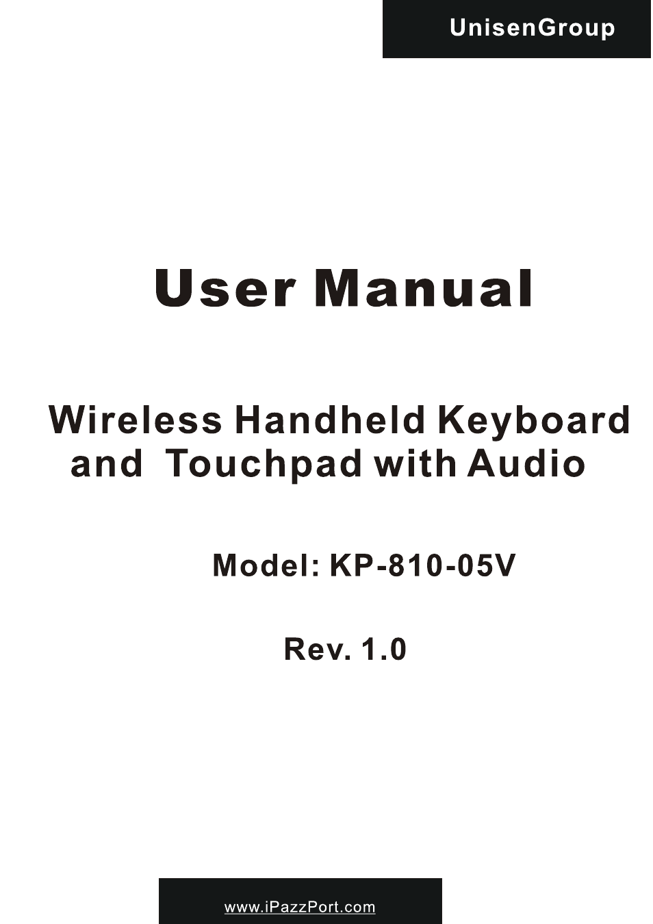 iPazzPort KP-810-05V User Manual | 9 pages