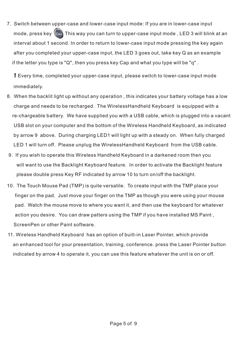 iPazzPort KP-810-05E User Manual | Page 6 / 10