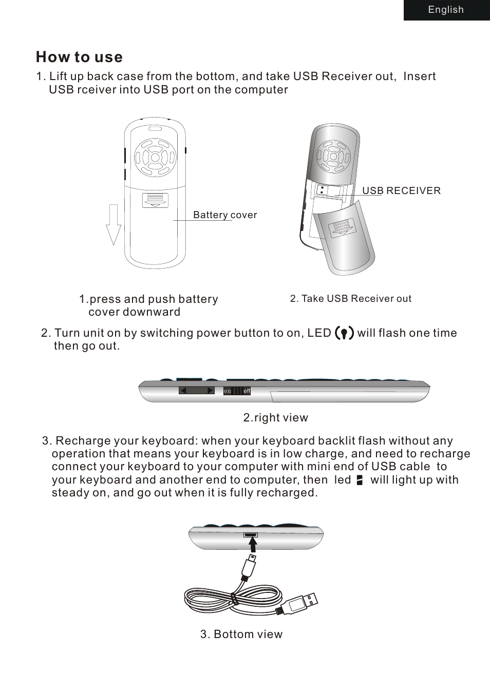 How to use | iPazzPort KP-810-18R User Manual | Page 3 / 12