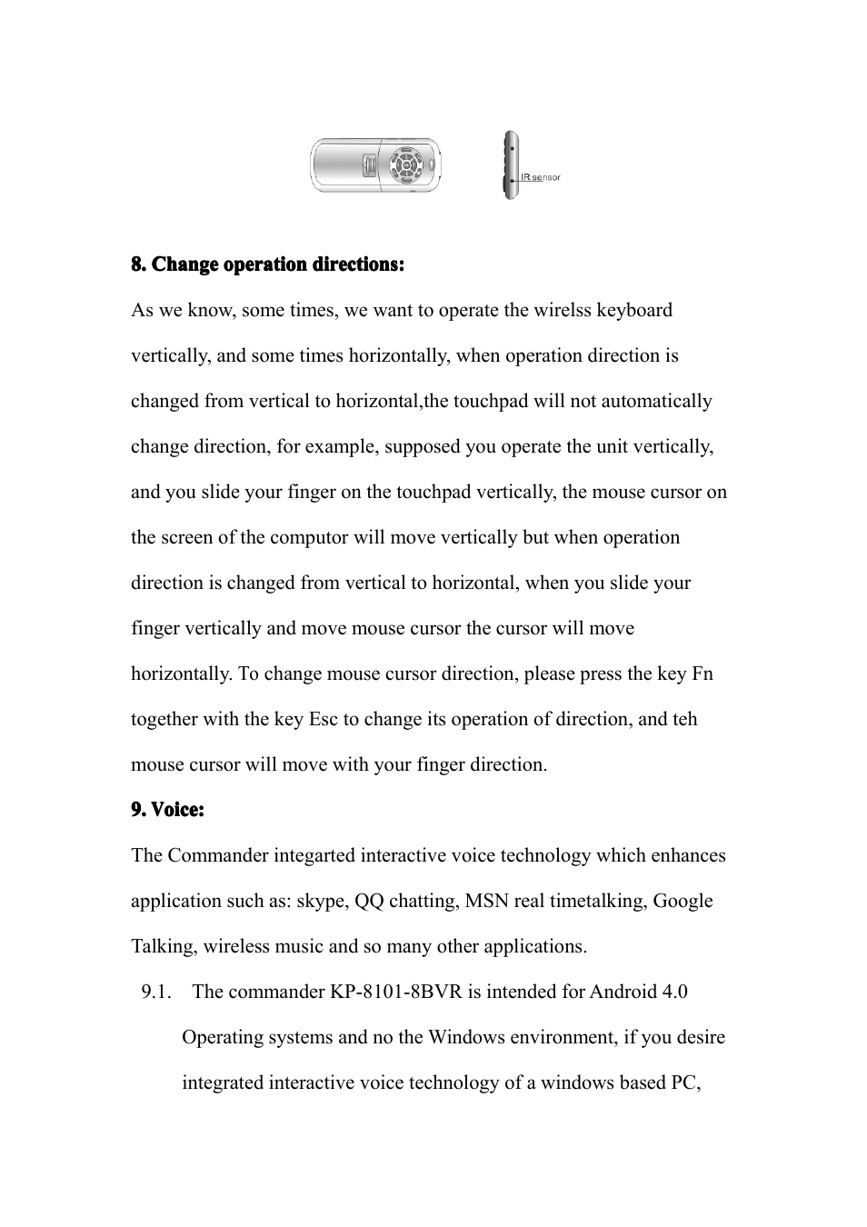 iPazzPort KP-810-18BV User Manual | Page 11 / 33