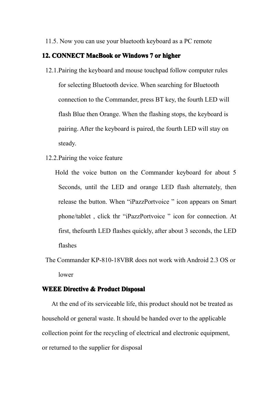 iPazzPort KP-810-18BV User Manual | Page 16 / 33